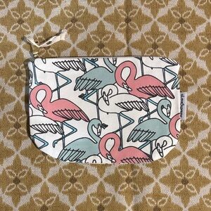 Flamingo Print Pouch